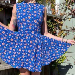 Blue Floral Dress
